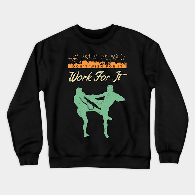 Fighter Design for a Martial Arts Lover Crewneck Sweatshirt by AlleyField